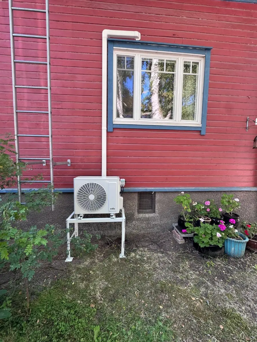 Ilmalämpöpumpun asennus Tampere, Käpylä, asennus valmiina